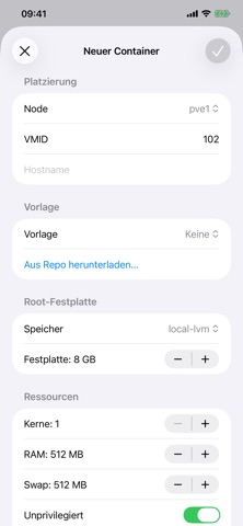 PVE Admin iPhone screenshot 5