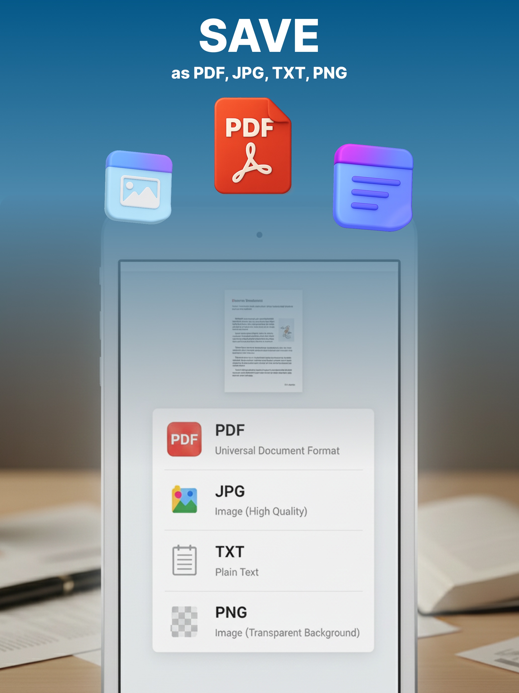 PDF Scanner – JPG to PDF OCR