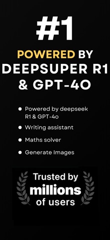 DeepSuper Ai: Ask Chatbot AI iPhone screenshot