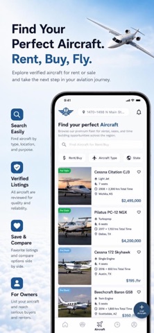 Skye Aviation iPhone screenshot