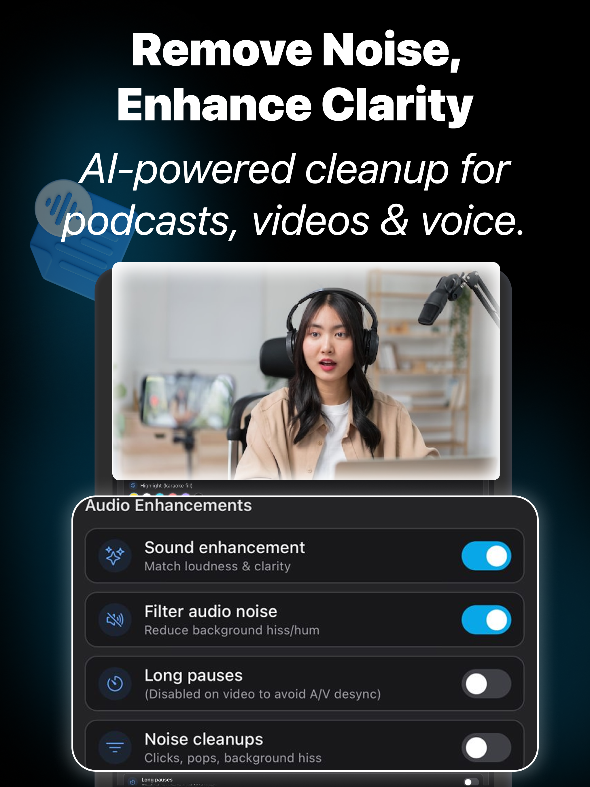 Transcript & AI Video Editing screenshot 8