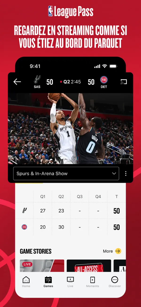 Screenshot #3 pour NBA Officiel : basket en live