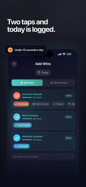Winly: Daily Wins Tracker screenshot 3