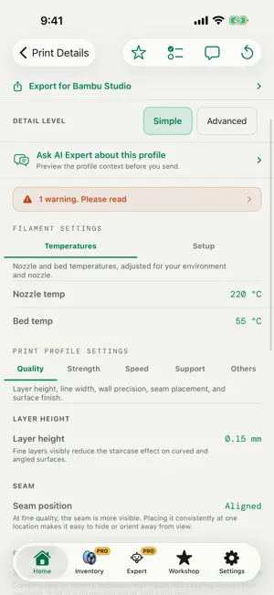 3D Print Assistant screenshot 1