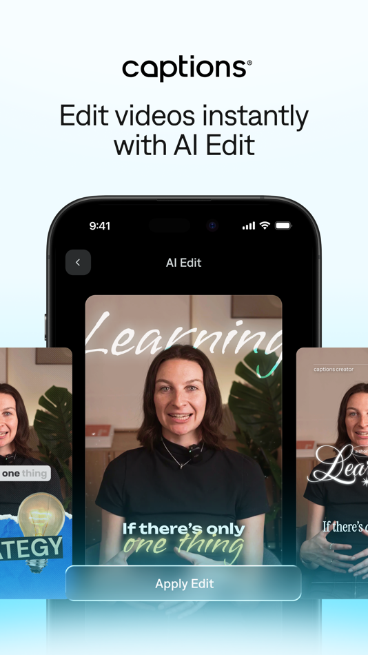 #1. Captions: AI Edits Your Video (macOS) Göre: Captions, LLC (US)