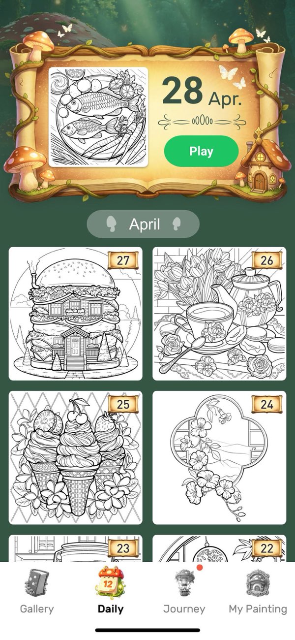 Whimsical House Coloring Book screenshot 2
