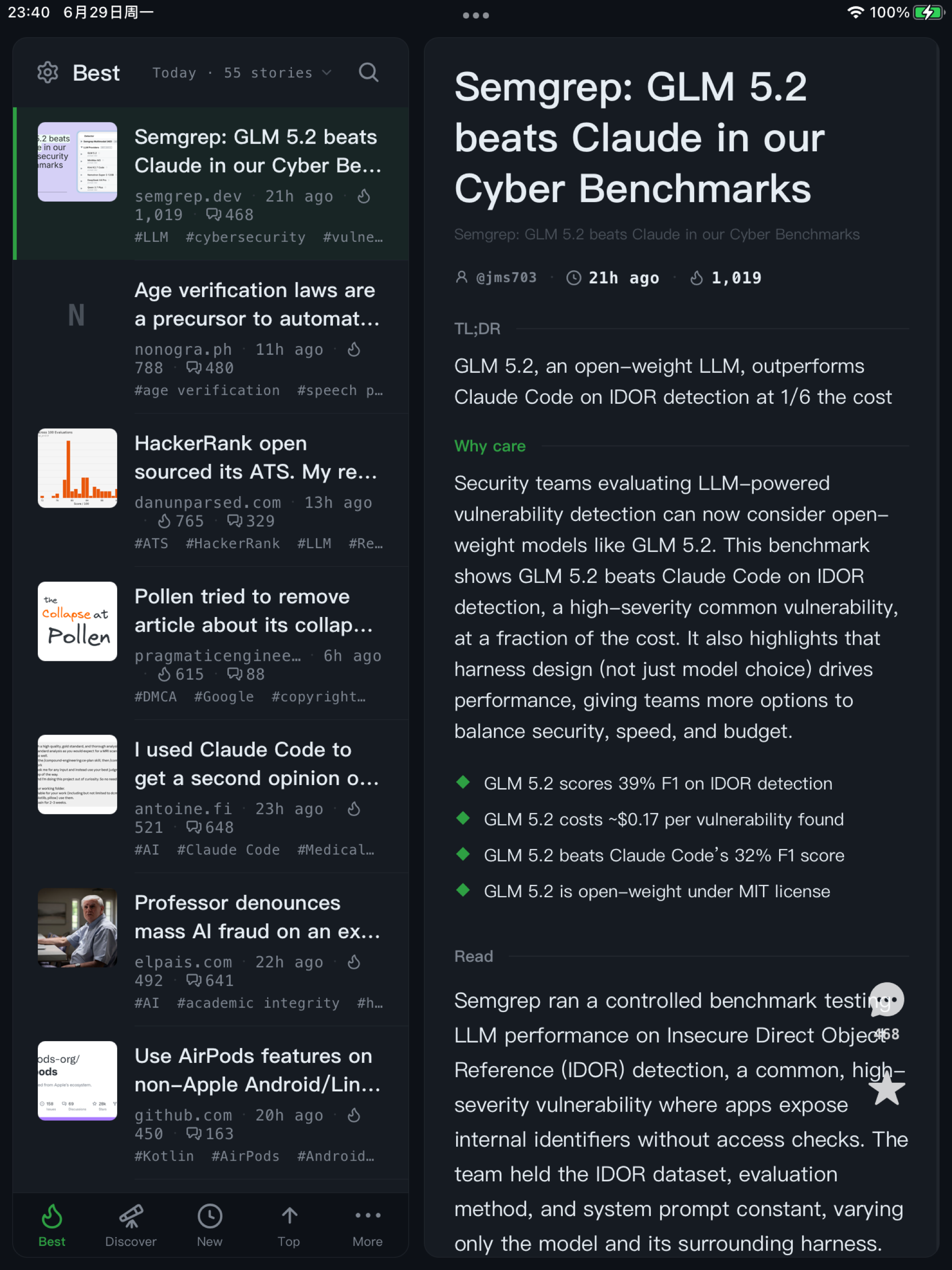 GistForge - Hacker News Reader screenshot 7