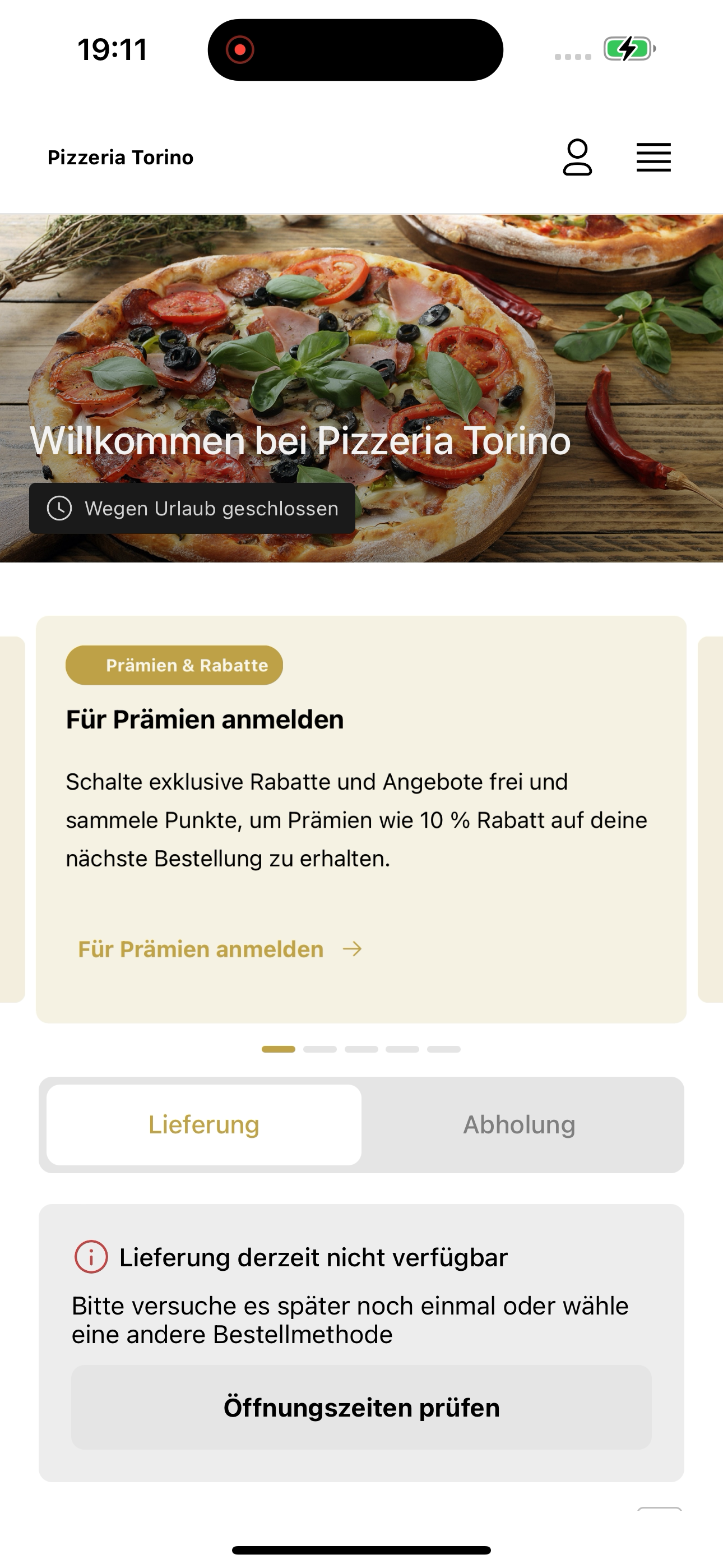 Pizzeria Torino Baden screenshot 2
