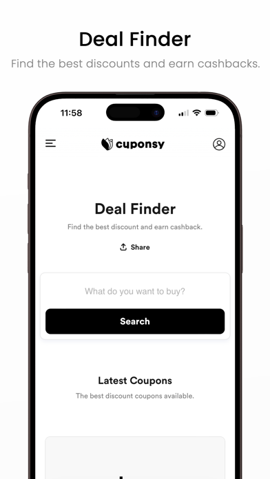 Cuponsy: Coupons and Cashback Screenshot