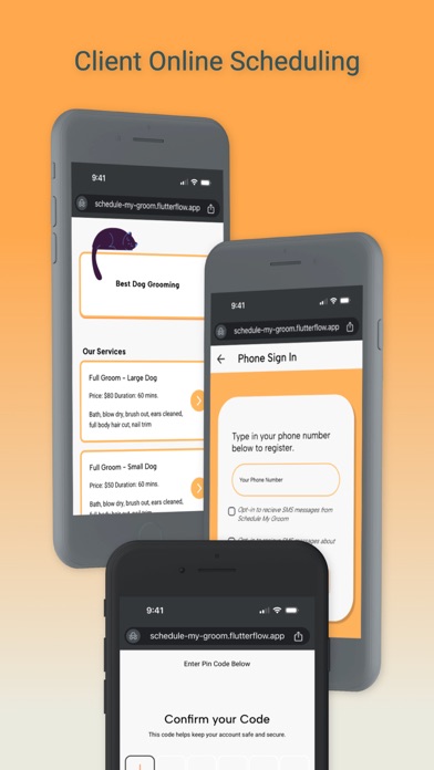 Schedule My Groom iPhone screenshot 6 - Business app