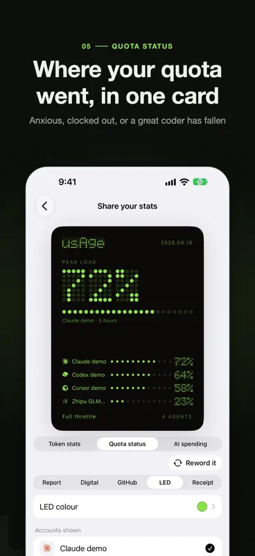 usAge: AI Quota Meter screenshot 5 of 7