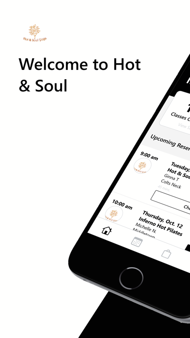 Hot & Soul Yoga new iPhone screenshot 1 - Health & Fitness app