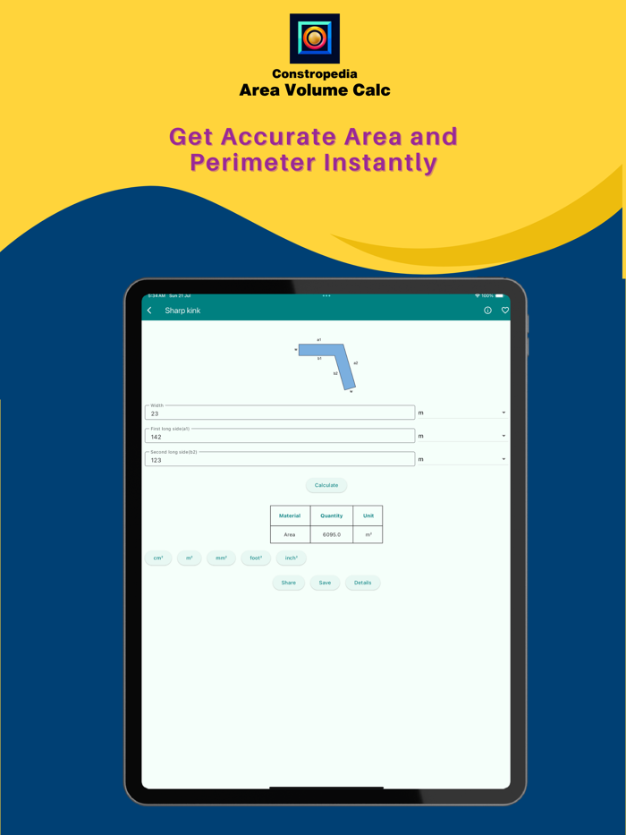 Constropedia Area Volume Calc
