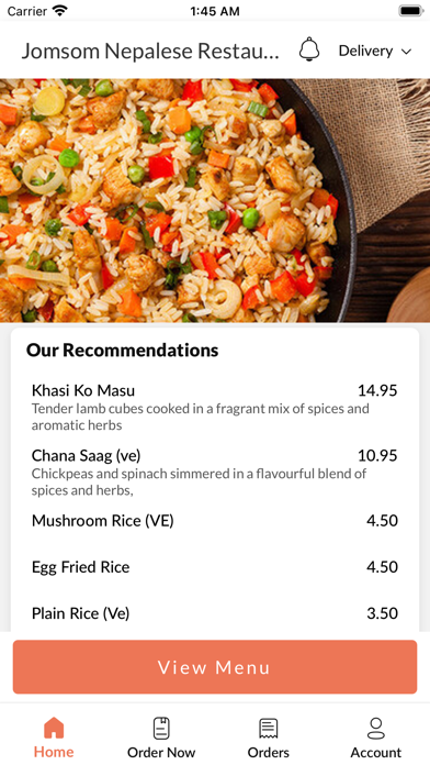 Jomsom Nepalese Restaurant Screenshot