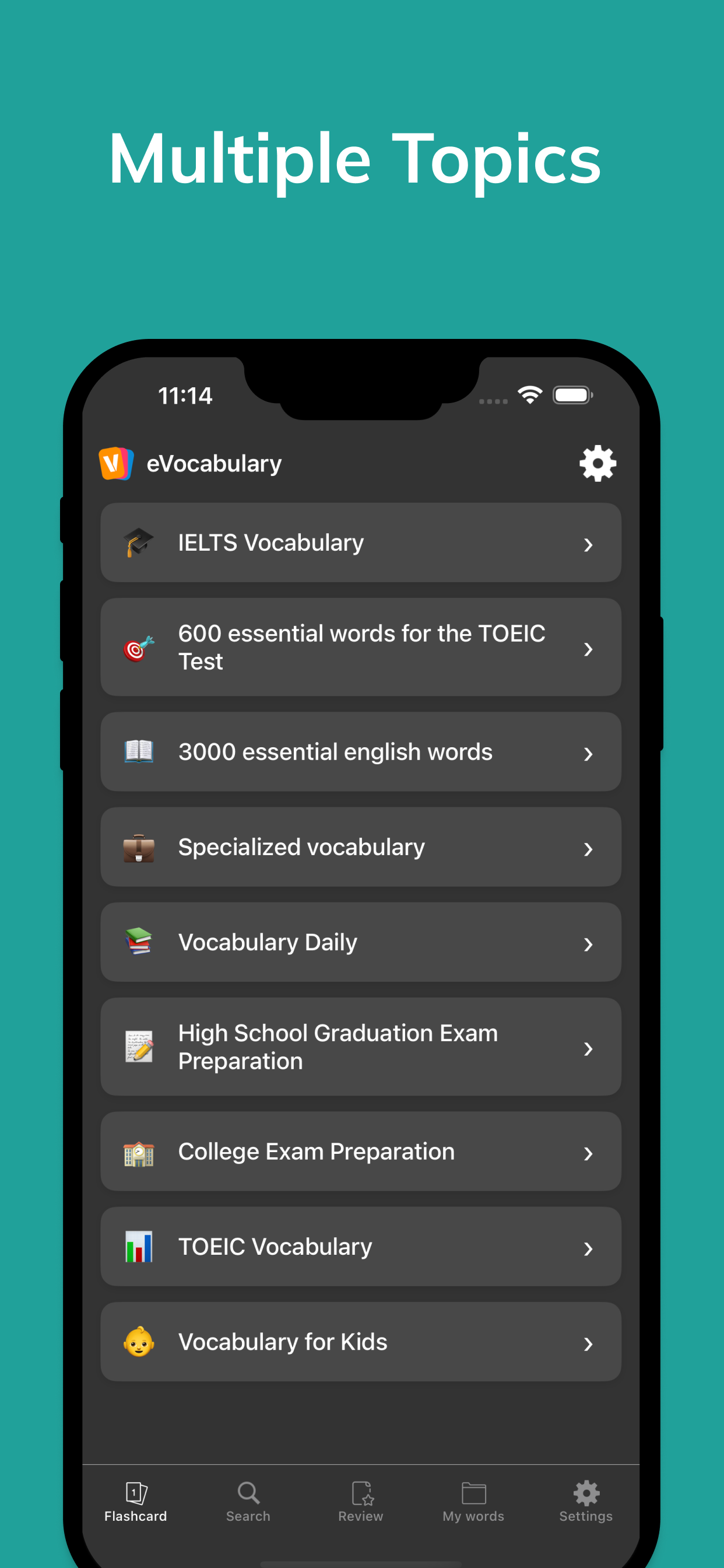 Vocabulary Learn words with AI