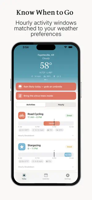 Wisp - Activity Weather screenshot 1