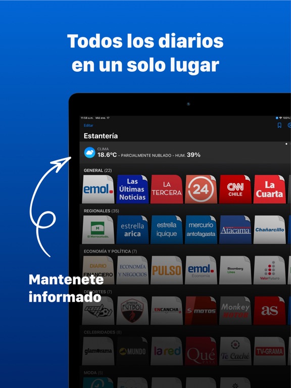 Screenshot #4 pour Periódicos Chilenos