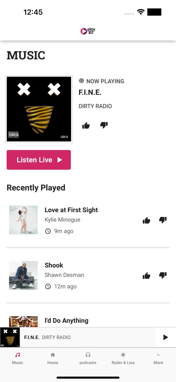 Screenshot #1 pour Play 107