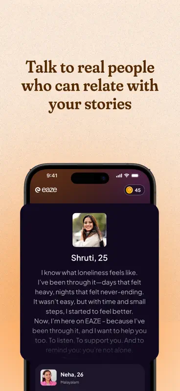 Eaze App: Talk & Feel better screenshot 4 of 4