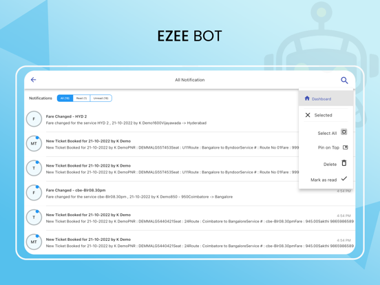 EzeeBot iPad screenshot 7 - Business app