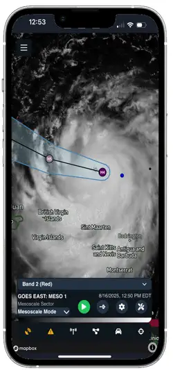 Screenshot von CycRad auf dem iPhone 1