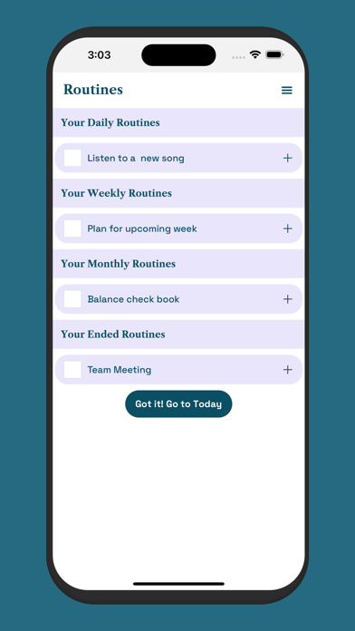 Fin - Positive Productivity Screenshot
