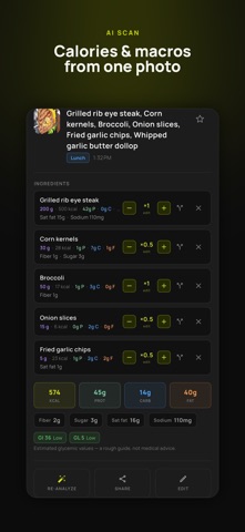 TabetAI -  AI Calorie Tracker iPhone screenshot