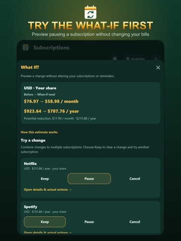 Subscription Manager: Offline iPad screenshot