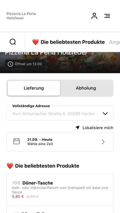 Pizzeria La Perla Holzfeuer