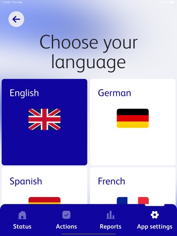 Diversey IntelliControl iPad screenshot
