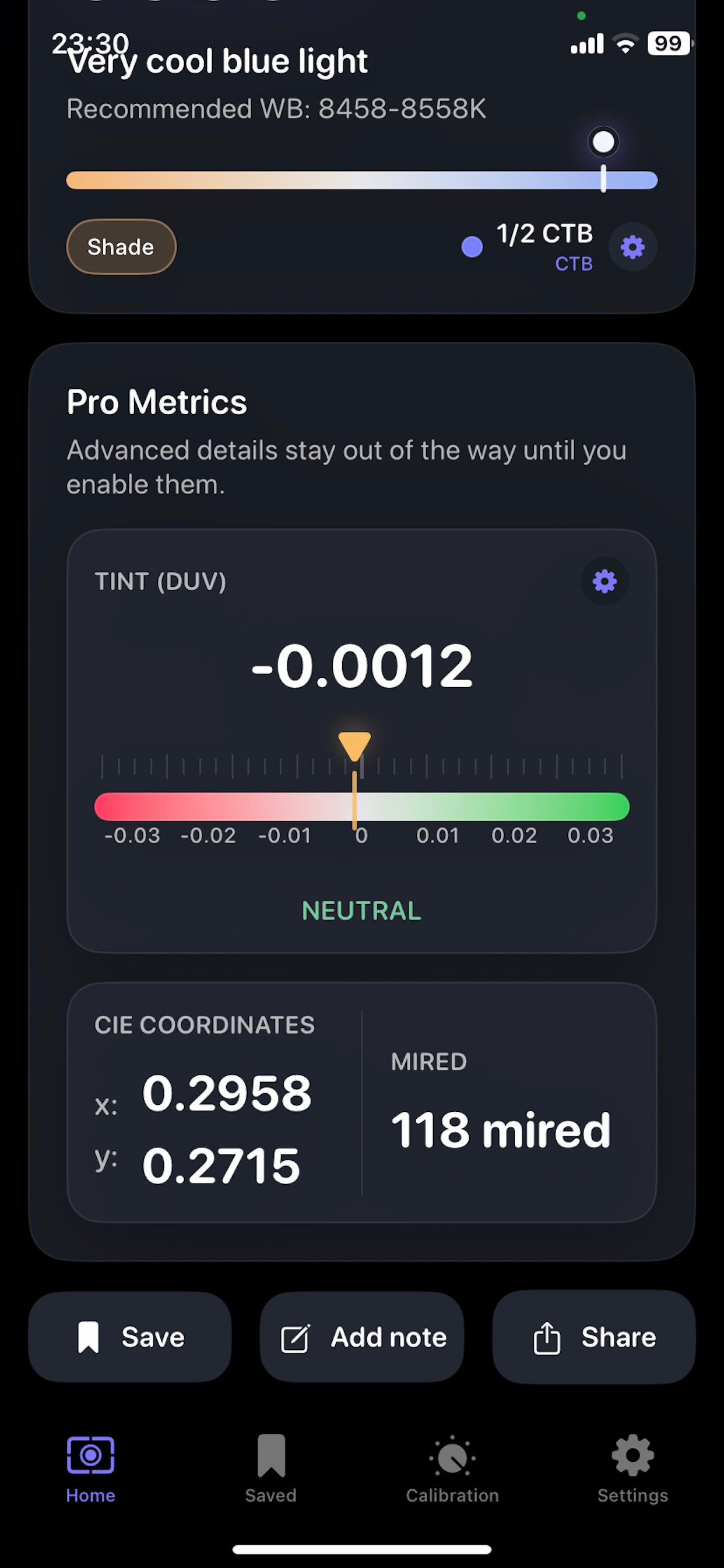 kelvin light scale screenshot 3