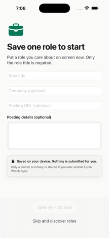 AppliedToday: Job Tracker iPhone screenshot