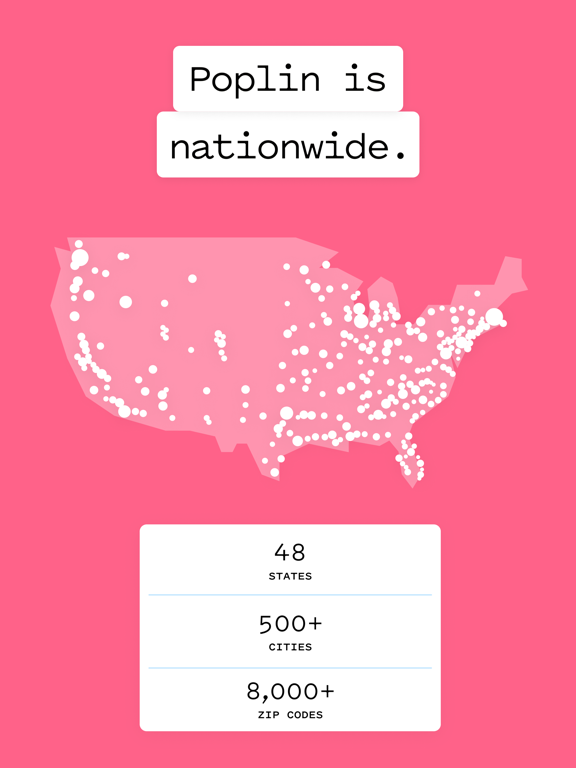 Poplin: Got Laundry? Allow us. iPad screenshot 10 - Lifestyle app