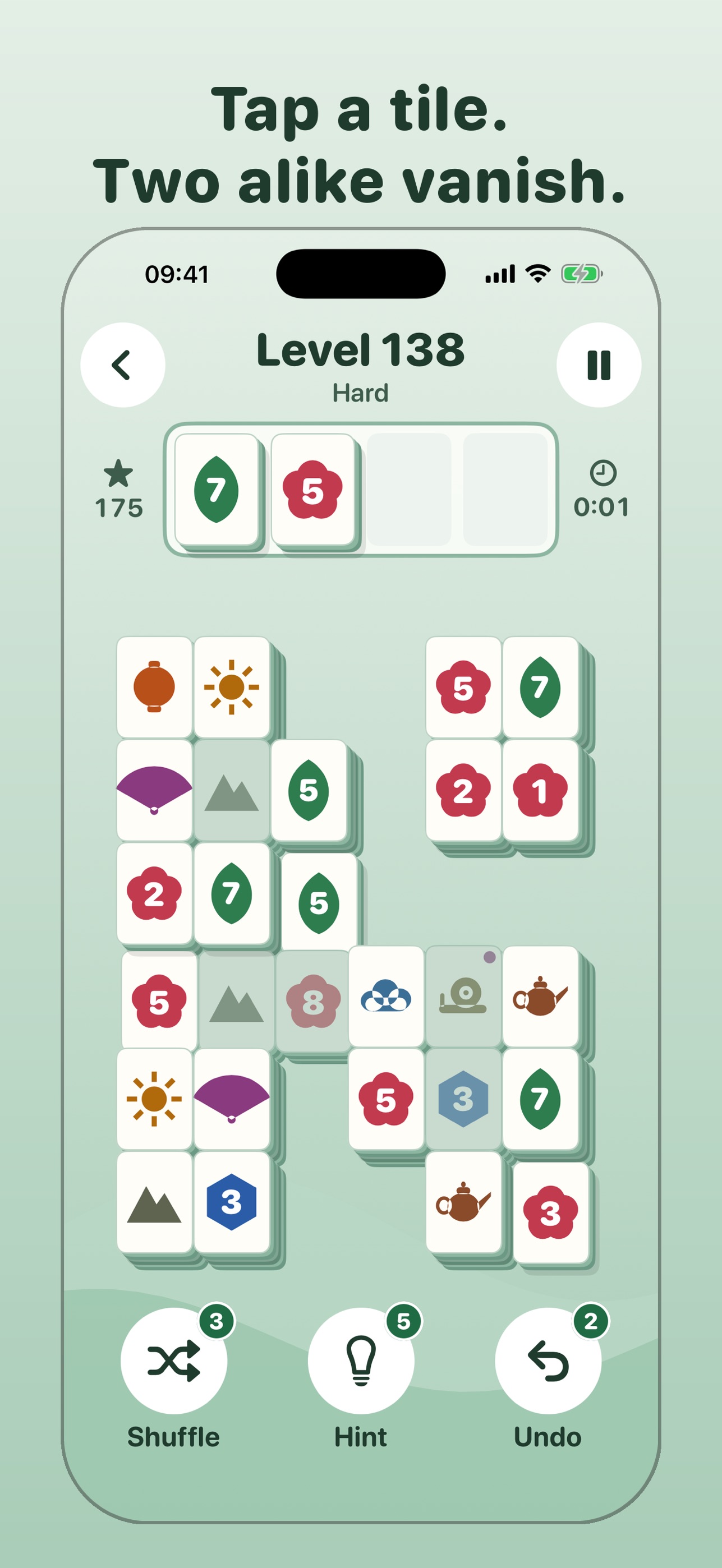 Screenshot 1 of Celadon Tiles: Pair Puzzle