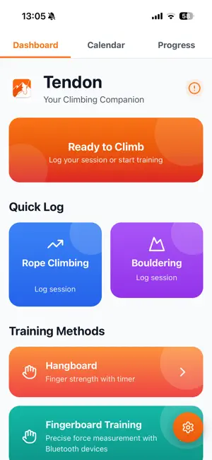 Tendon - Climbing Tracker screenshot 1
