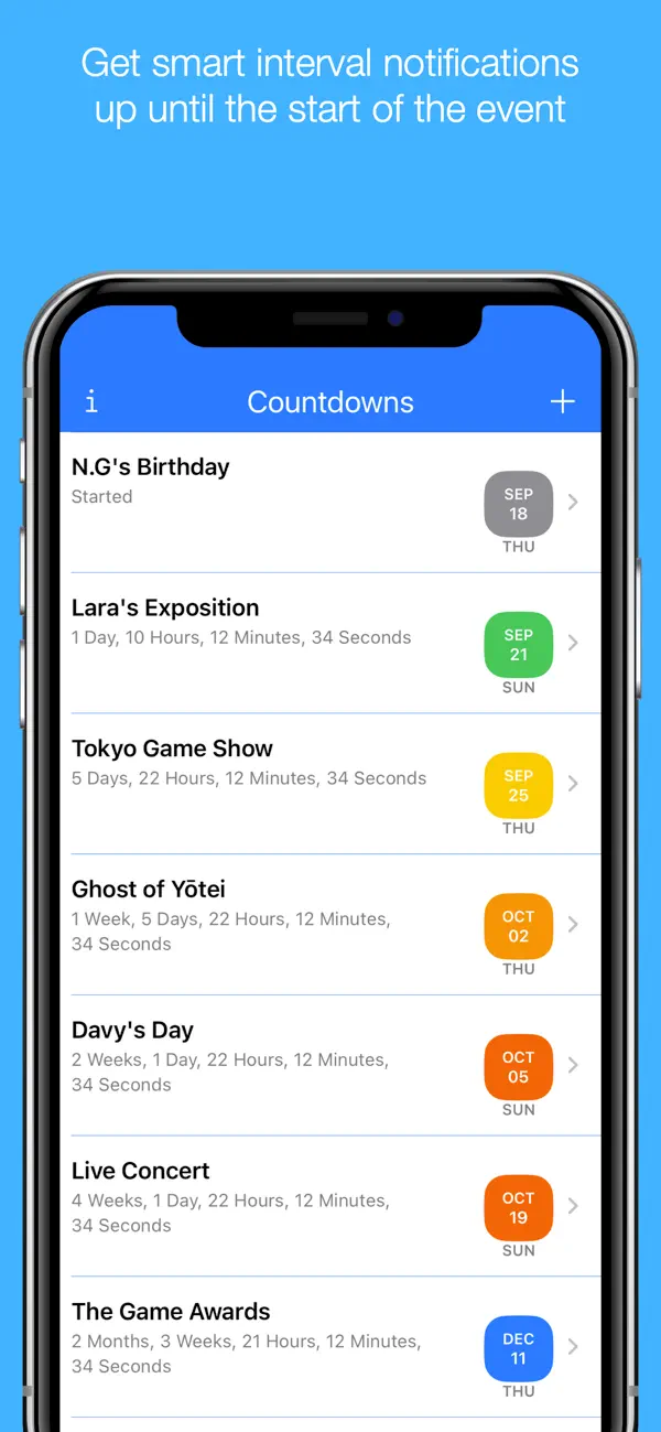 Screenshot #1 pour Smart Countdown