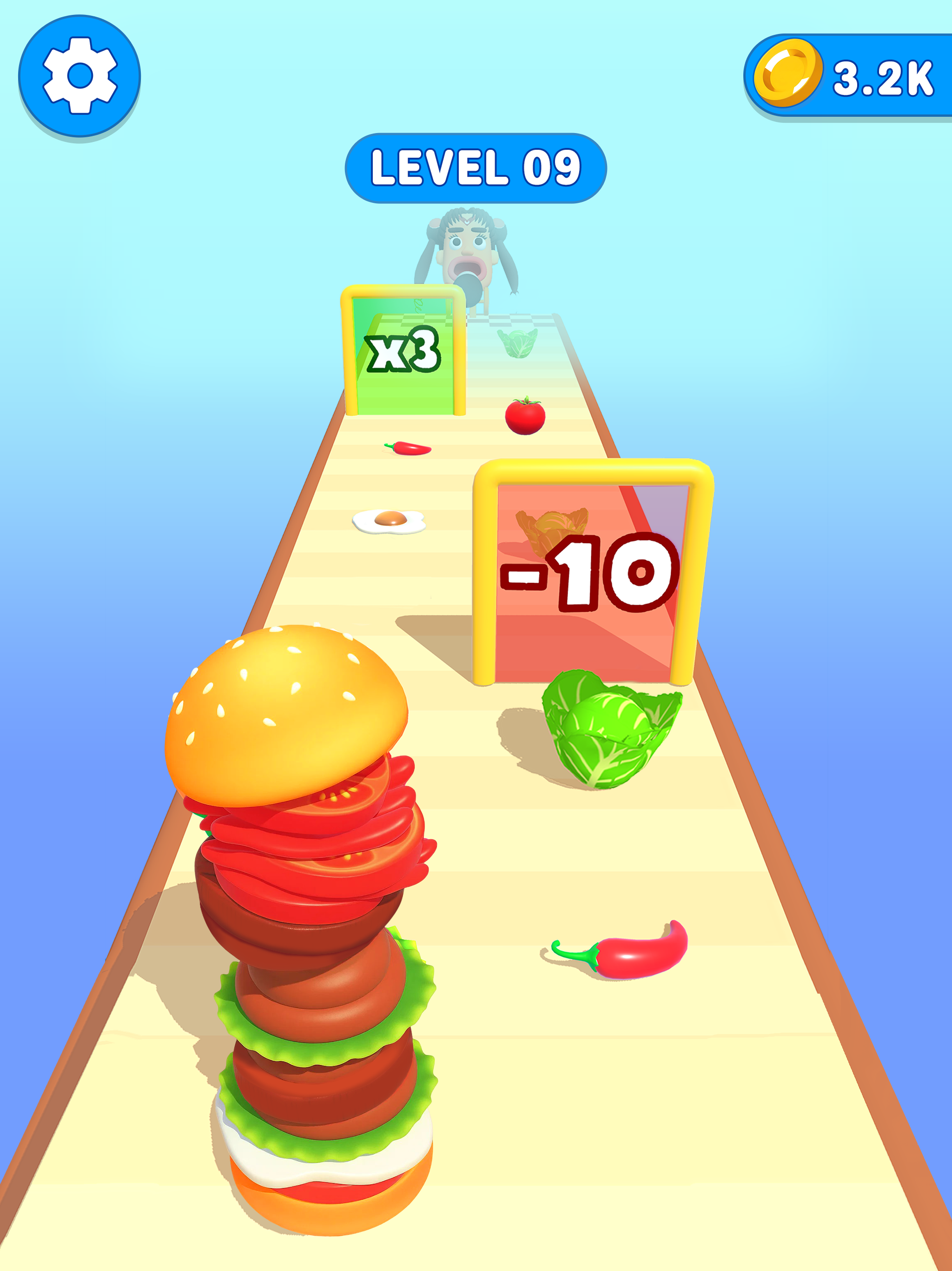 Burger Cannon: Cooking Run
