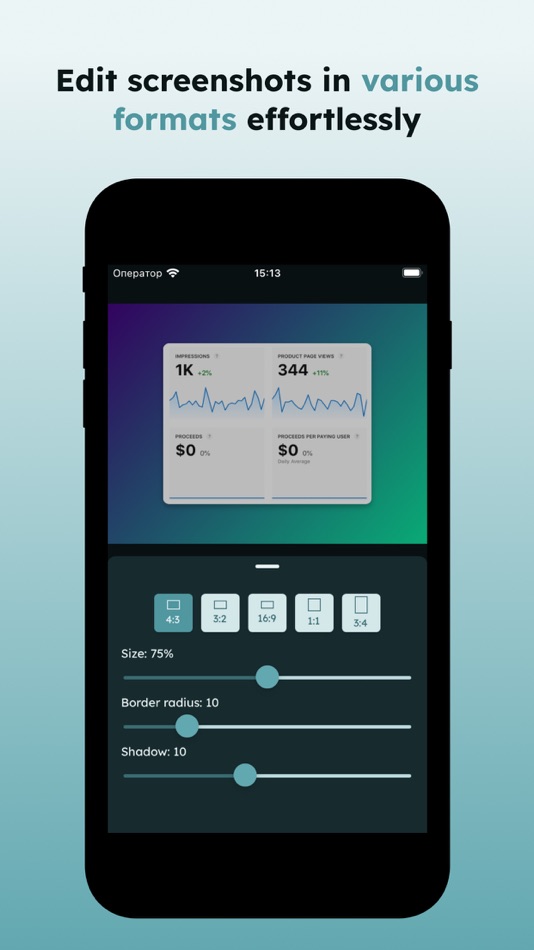 #3. GradientSnap - Screenshot tool (iOS) 由: Nazar Kalinchuk