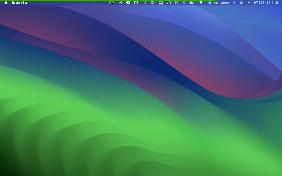 #2. BatteryBar :Always on Edge (macOS) Bởi: Masaharu Tsukamoto