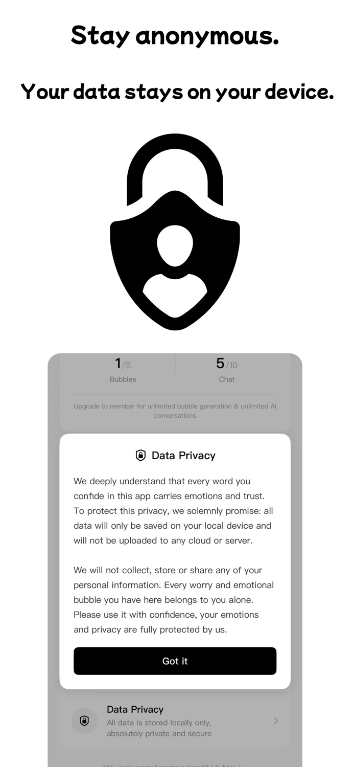 AnxietyBubble Journal - Calm