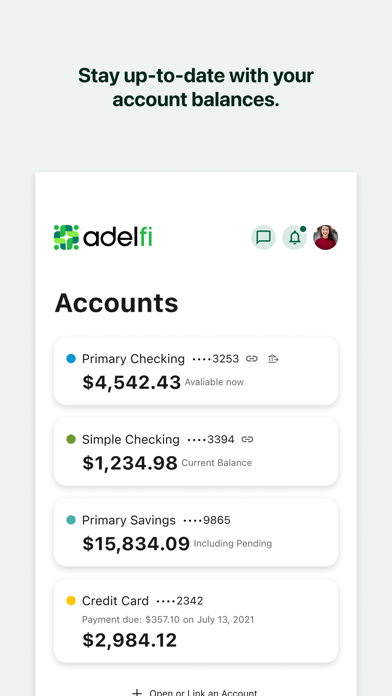 AdelFi Mobile Banking Screenshot