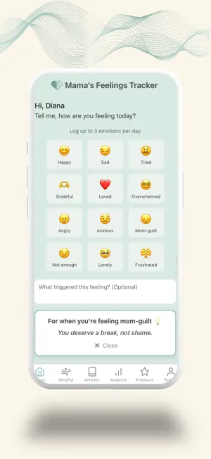 Mama's Feelings Tracker screenshot 2