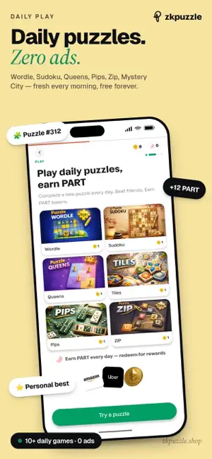 ZKPuzzle - Daily Puzzles screenshot 2