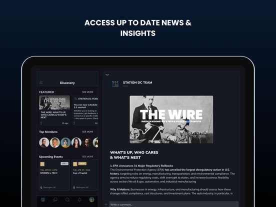 STATION DC iPad screenshot 5 - Social Networking app
