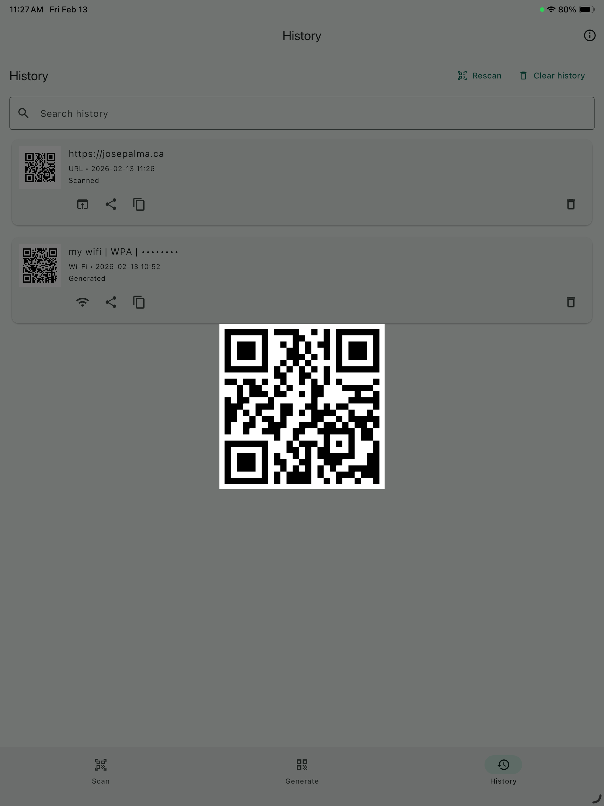 QRCode Scan And Generate