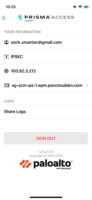 Prisma Access Agent Screenshot 2 of 3