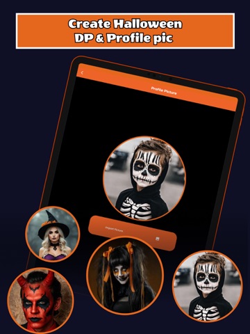 Halloween Wishes & DP Maker iPad screenshot