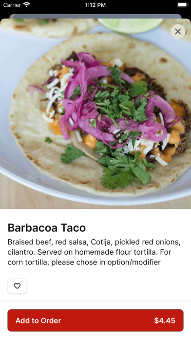 Picasso Taqueria iPhone screenshot 3 - Food & Drink app