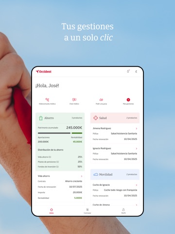 E-cliente Occident iPad screenshot 2