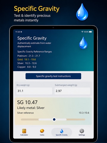 Bullion Calculator iPad screenshot